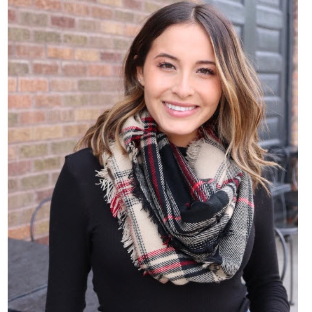 Plaid Infinity Scarf